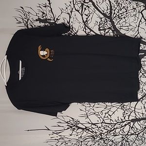 Snake and Skeleton Black Short Sleeve T-shirt